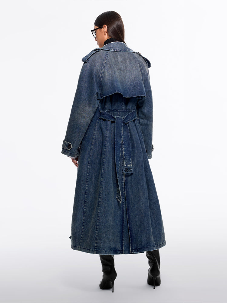 washed trench coat